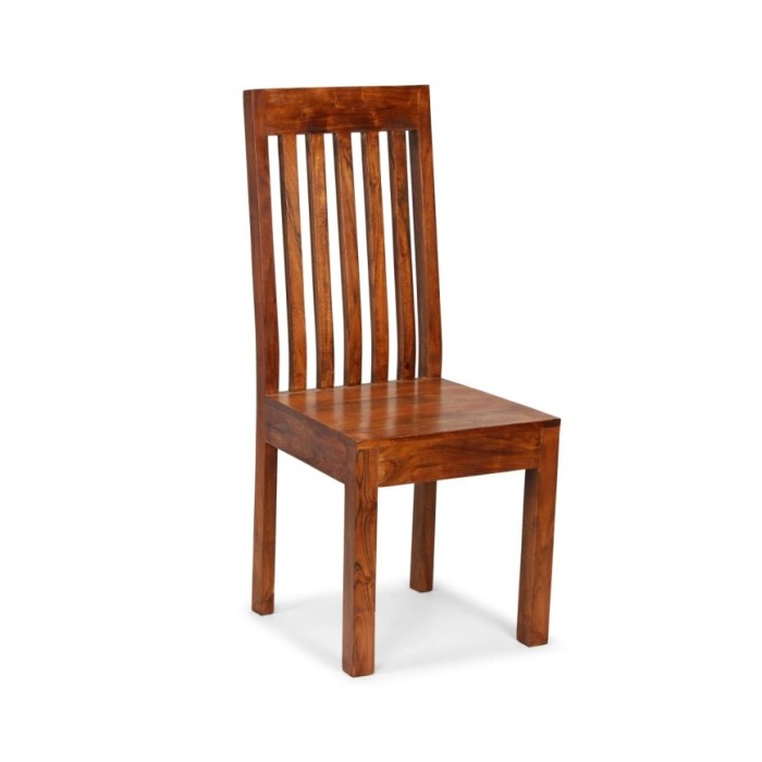 Chaise de salle à manger 2 pcs Bois massif avec finition Sesham