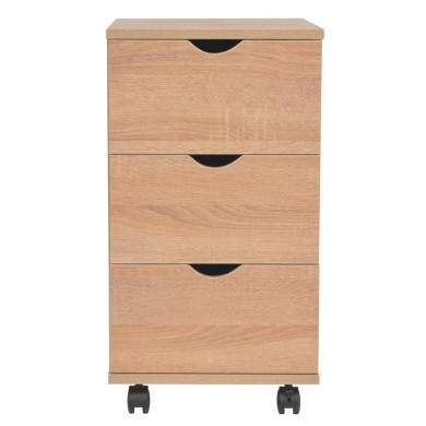 Meuble à tiroirs 33 x 45 x 60 cm Chêne 
