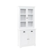 Vaisselier avec 4 portes MDF et Bois de pin 80 x 40 x 180 cm