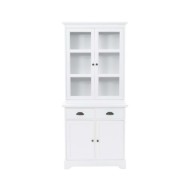 Vaisselier avec 4 portes MDF et Bois de pin 80 x 40 x 180 cm