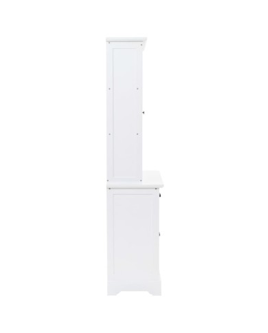 Vaisselier avec 4 portes MDF et Bois de pin 80 x 40 x 180 cm