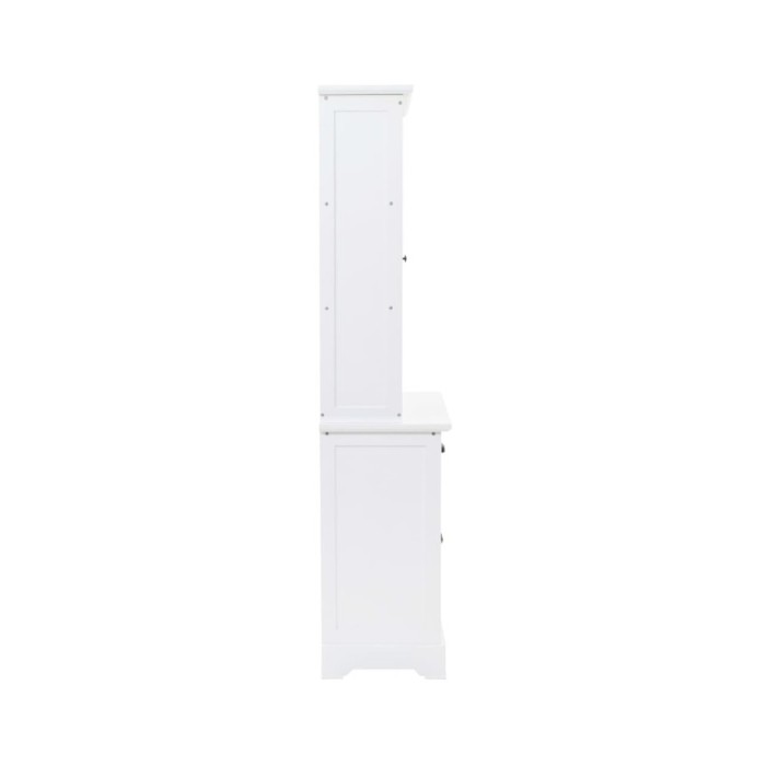 Vaisselier avec 4 portes MDF et Bois de pin 80 x 40 x 180 cm