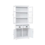 Vaisselier avec 4 portes MDF et Bois de pin 80 x 40 x 180 cm