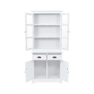 Vaisselier avec 4 portes MDF et Bois de pin 80 x 40 x 180 cm