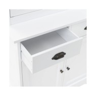 Vaisselier avec 4 portes MDF et Bois de pin 80 x 40 x 180 cm