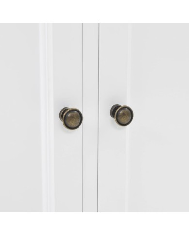 Vaisselier avec 4 portes MDF et Bois de pin 80 x 40 x 180 cm