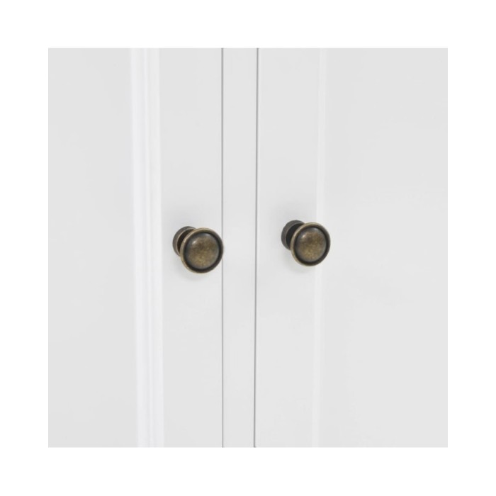 Vaisselier avec 4 portes MDF et Bois de pin 80 x 40 x 180 cm