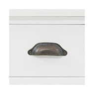 Vaisselier avec 4 portes MDF et Bois de pin 80 x 40 x 180 cm
