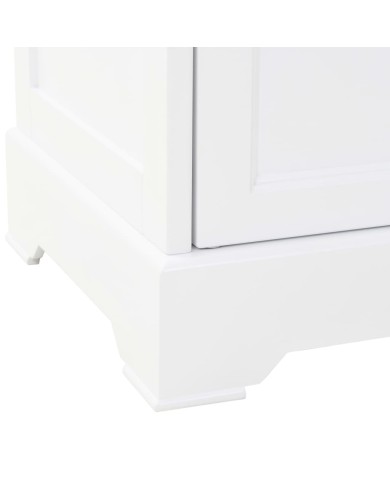 Vaisselier avec 4 portes MDF et Bois de pin 80 x 40 x 180 cm