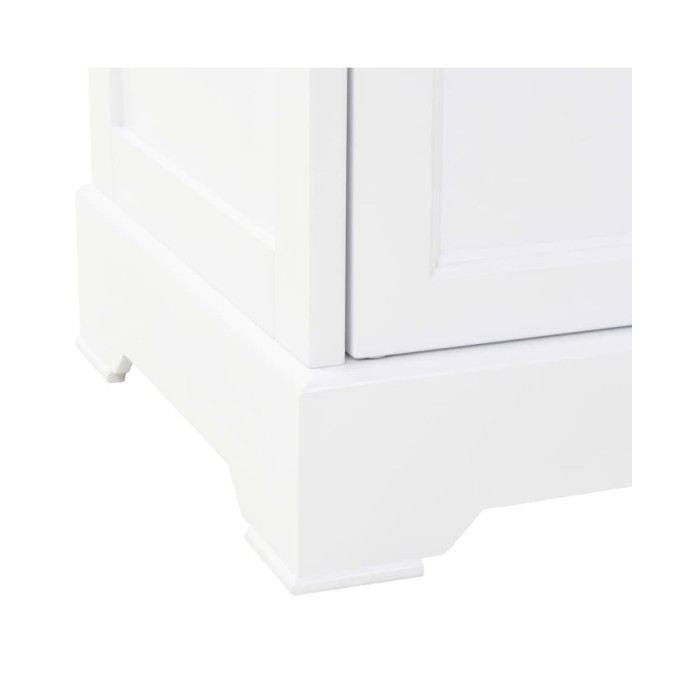 Vaisselier avec 4 portes MDF et Bois de pin 80 x 40 x 180 cm