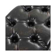 Banc de rangement MDF et cuir artificiel 120 x 41 x 46,5 cm