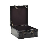 Banc de rangement MDF et cuir artificiel 120 x 41 x 46,5 cm