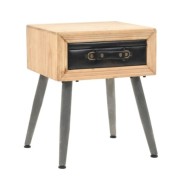 Table de chevet Bois de sapin massif 43 x 38 x 50 cm