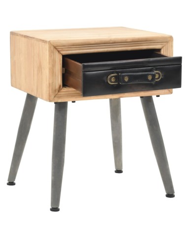 Table de chevet Bois de sapin massif 43 x 38 x 50 cm