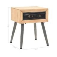 Table de chevet Bois de sapin massif 43 x 38 x 50 cm
