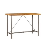 Table de bar Teck recyclé massif 150 x 70 x 106 cm