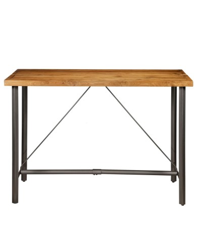 Table de bar Teck recyclé massif 150 x 70 x 106 cm