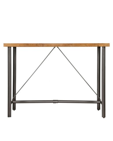Table de bar Teck recyclé massif 150 x 70 x 106 cm