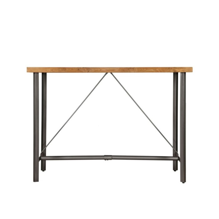 Table de bar Teck recyclé massif 150 x 70 x 106 cm