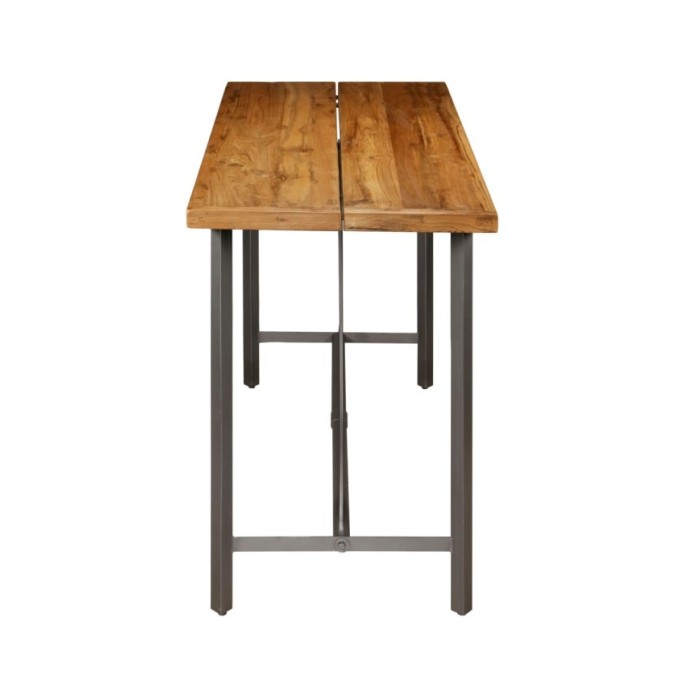 Table de bar Teck recyclé massif 150 x 70 x 106 cm