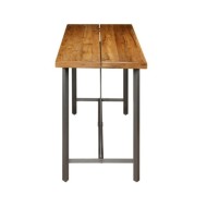 Table de bar Teck recyclé massif 150 x 70 x 106 cm