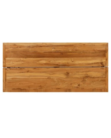 Table de bar Teck recyclé massif 150 x 70 x 106 cm