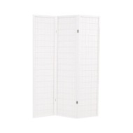 Cloison de séparation 3 panneaux Style japonais 120x170cm Blanc