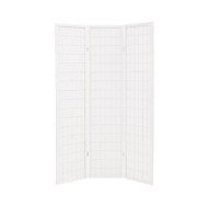 Cloison de séparation 3 panneaux Style japonais 120x170cm Blanc