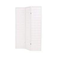 Cloison de séparation 3 panneaux Style japonais 120x170cm Blanc