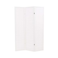 Cloison de séparation 3 panneaux Style japonais 120x170cm Blanc