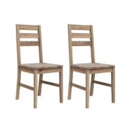 Chaises de salle à manger 2 pcs Bois d'acacia solide