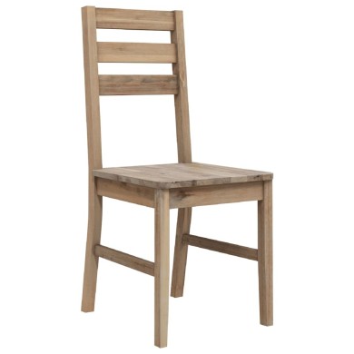 Chaises de salle à manger 2 pcs Bois d'acacia solide