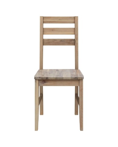Chaises de salle à manger 2 pcs Bois d'acacia solide