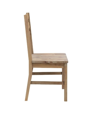 Chaises de salle à manger 2 pcs Bois d'acacia solide