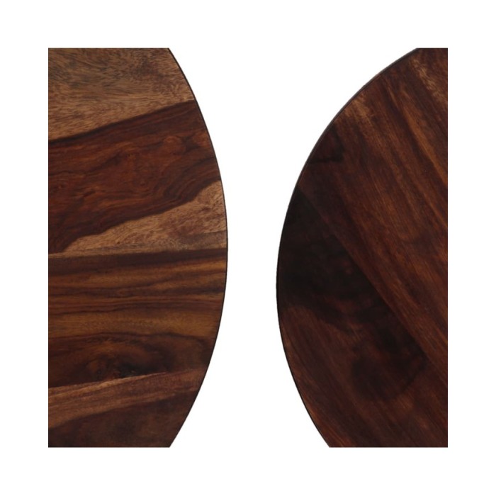 Ensemble de table basse 2 pcs Bois de Sesham massif 60 x 35 cm