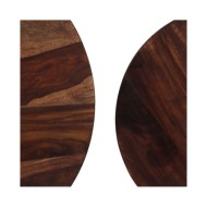 Ensemble de table basse 2 pcs Bois de Sesham massif 60 x 35 cm