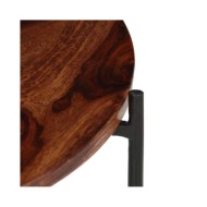 Ensemble de table basse 2 pcs Bois de Sesham massif 60 x 35 cm