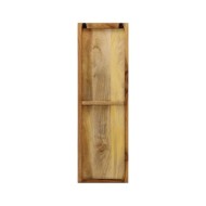 Porte-manteau mural 2 pcs Bois de manguier massif 36x110x3 cm