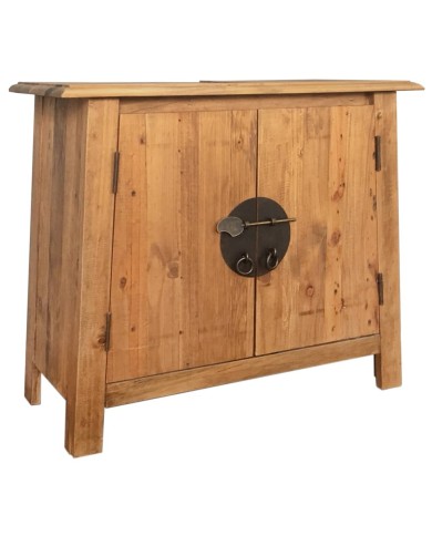 Meuble-lavabo de salle de bains pin massif recyclé 70x32x63 cm