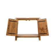 Meuble-lavabo de salle de bains pin massif recyclé 70x32x63 cm