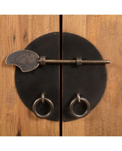 Meuble-lavabo de salle de bains pin massif recyclé 70x32x63 cm