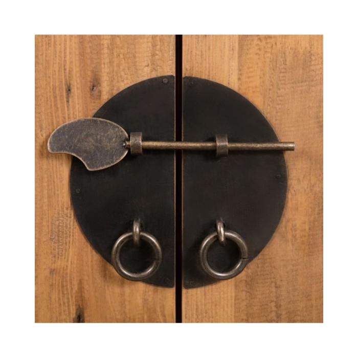 Meuble-lavabo de salle de bains pin massif recyclé 70x32x63 cm