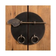 Meuble-lavabo de salle de bains pin massif recyclé 70x32x63 cm