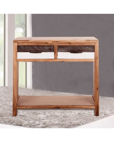 Table console Bois d'acacia massif 86 x 30 x 75 cm