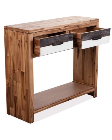 Table console Bois d'acacia massif 86 x 30 x 75 cm