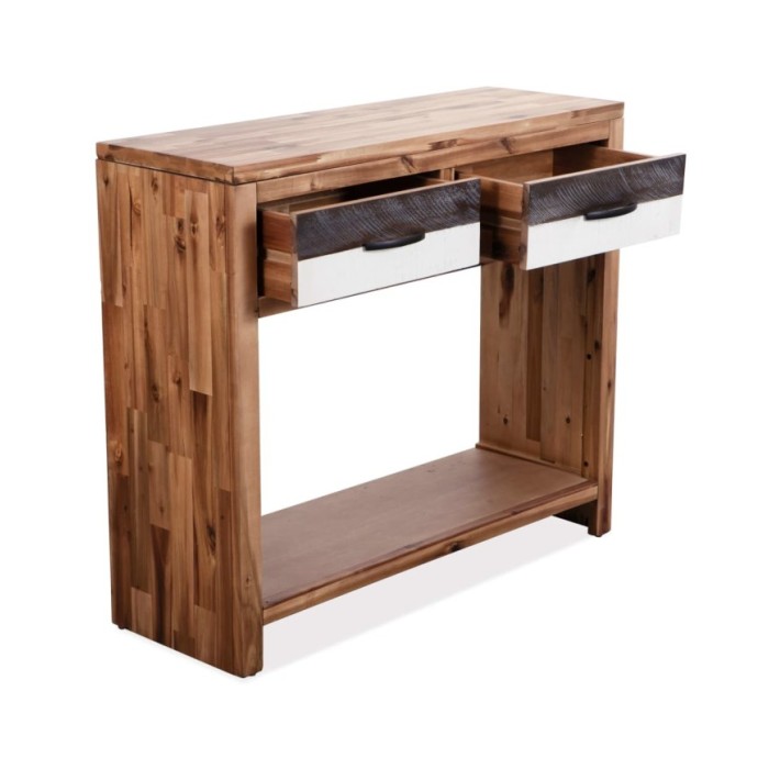 Table console Bois d'acacia massif 86 x 30 x 75 cm