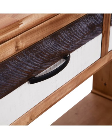 Table console Bois d'acacia massif 86 x 30 x 75 cm