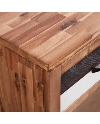 Table console Bois d'acacia massif 86 x 30 x 75 cm