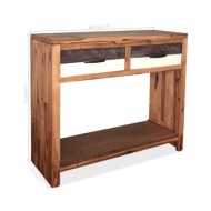 Table console Bois d'acacia massif 86 x 30 x 75 cm