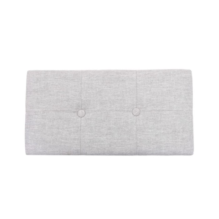 Banc avec 2 poufs Jacinthe d'eau Gris
